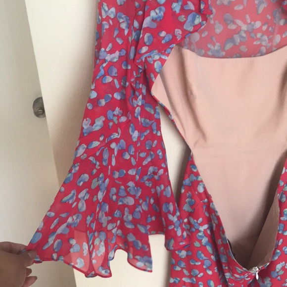 Abstract Floral Print Dress - Picture 3 of 6